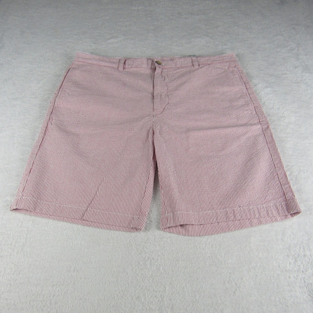 Vineyard Vines Club Short Men's 38 Red Seersucker Striped Preppy Summer